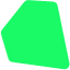 vector green solid diamond